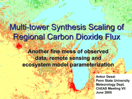 Synthesis bottom-up scaling of regional carbon dioxide flux: