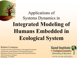 Ecosystem Models