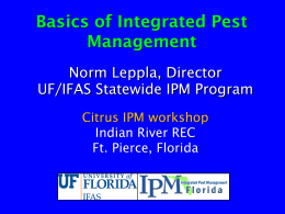 IPM Components - University of Florida