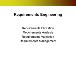 Requirements Engineering - Arizona State University