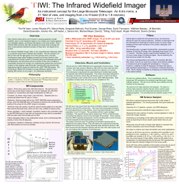 PowerPoint Presentation - IWI: The Infrared Widefield Imager