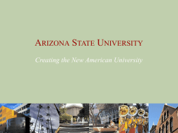 Welcome to Arizona State University