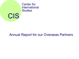 CIS-Center for International Studies