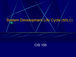 Chapter 14: Information Systems Development