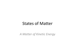 States of Matter - Boyd County Public Schools