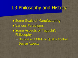 I.3 Philosophy and History - University of South Carolina