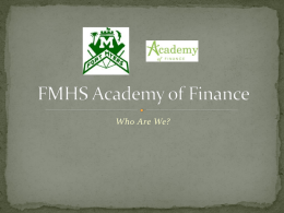 FMHS Academy of Finance - Fort Myers Senior High School