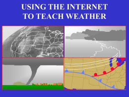 Using the Internet to Teach Weather