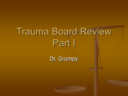 Trauma Board Review