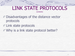 Link State Protocols - Origins