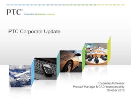 PTC Corporate Overview