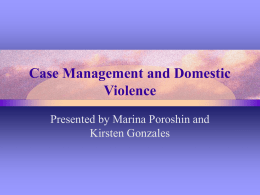 Case Management and Domestic Violence