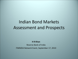 SWOT analysis of Indian Bond Markets & way forward