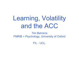 Learning, Volatility and the ACC