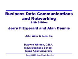 Chapter 1. Introduction to Data Communications