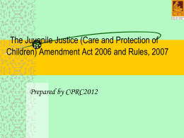 Juvenile Justice (Care and Protection of Children) Act 2000