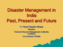 PowerPoint Presentation - Disaster Management in India