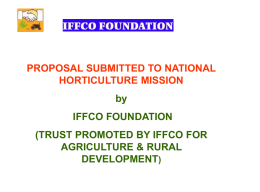iffco foundation - National Horticulture Mission