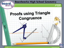 Proofs using Triangle Congruence