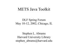 METS Java Toolkit