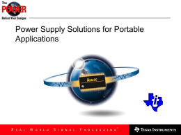 Power Supply and Management Solutions for Mobile Phone