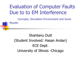 Evaluation of Processor Faults Due to to EM Interference