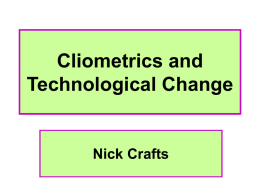 Cliometrics and Technological Change