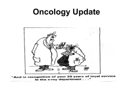 Oncology Update - Welcome to the website of Barbee Bancroft