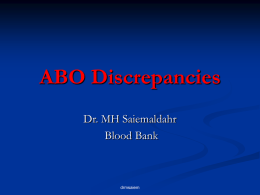 ABO Discrepancies