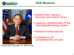 DOE Missions - University of Texas at Dallas