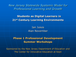 New Jersey Statewide Systemic Model for Professional