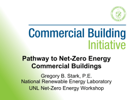 Pathway to Net-Zero Energy Commercial Buildings