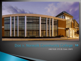 Doe v. Norwalk Community College