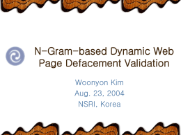 N-Gram-based Dynamic Web Page Defacement Validation
