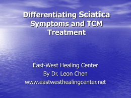Pathology and TCM Treatment of the Herniated Lumbar Disc