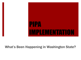 PIPA Implementation - Pipeline Safety Trust