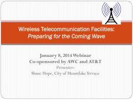 Wireless telecommunication facilities: Preparing for the