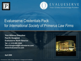 Evalueserve Credentials Pack