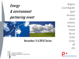 Energy & environment partnering event