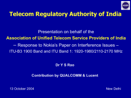 Telecom Regulatory Authority of India