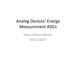 Analog Devices’ Energy Measurement ADCs