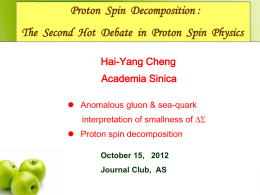 PowerPoint 簡報 - Institute of Physics Academia Sinica