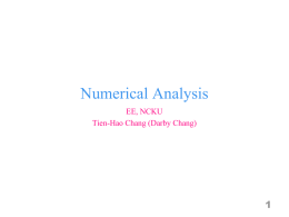 Data analysis - National Cheng Kung University