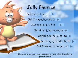 Jolly Phonics - Communication4All