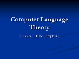 Computer Language Theory