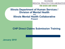 Provider Relations - Illinois Mental Health Collaborative