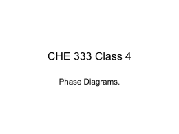 CHE 333 Class 4 - Chemical Engineering