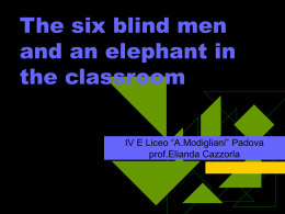 I sei ciechi e l’elefante