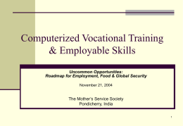 Computerized Vocational Training