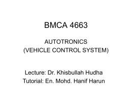 BMCA 4663 - Dr. K. Hudha's Whiteboard
